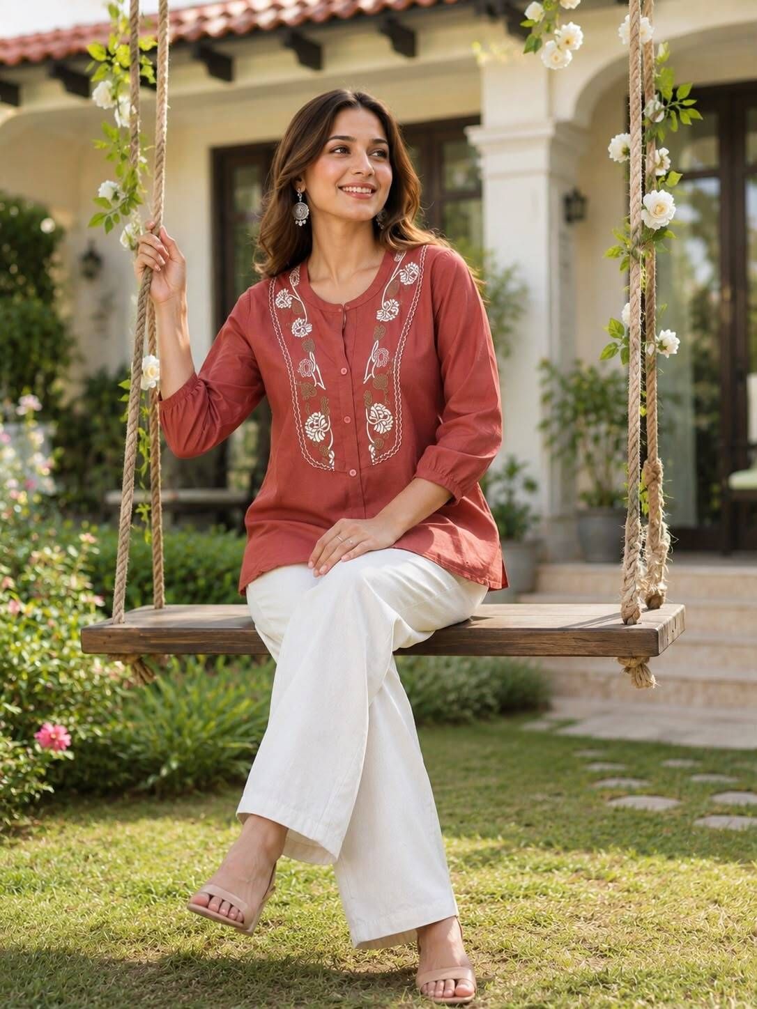 shreeinternationalshopzone Top Palazzos Co-ords Set-picture-38