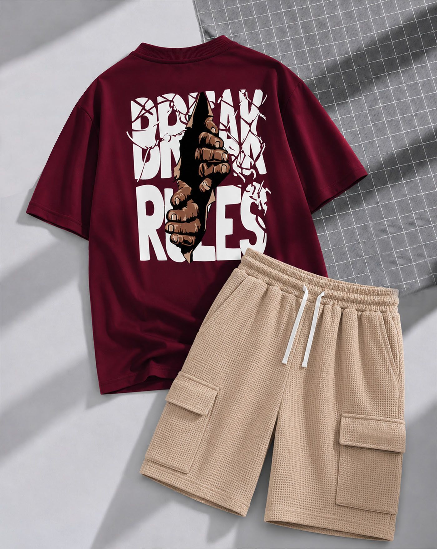 enitor Tshirt Regular Shorts Co-ords Set-picture-28