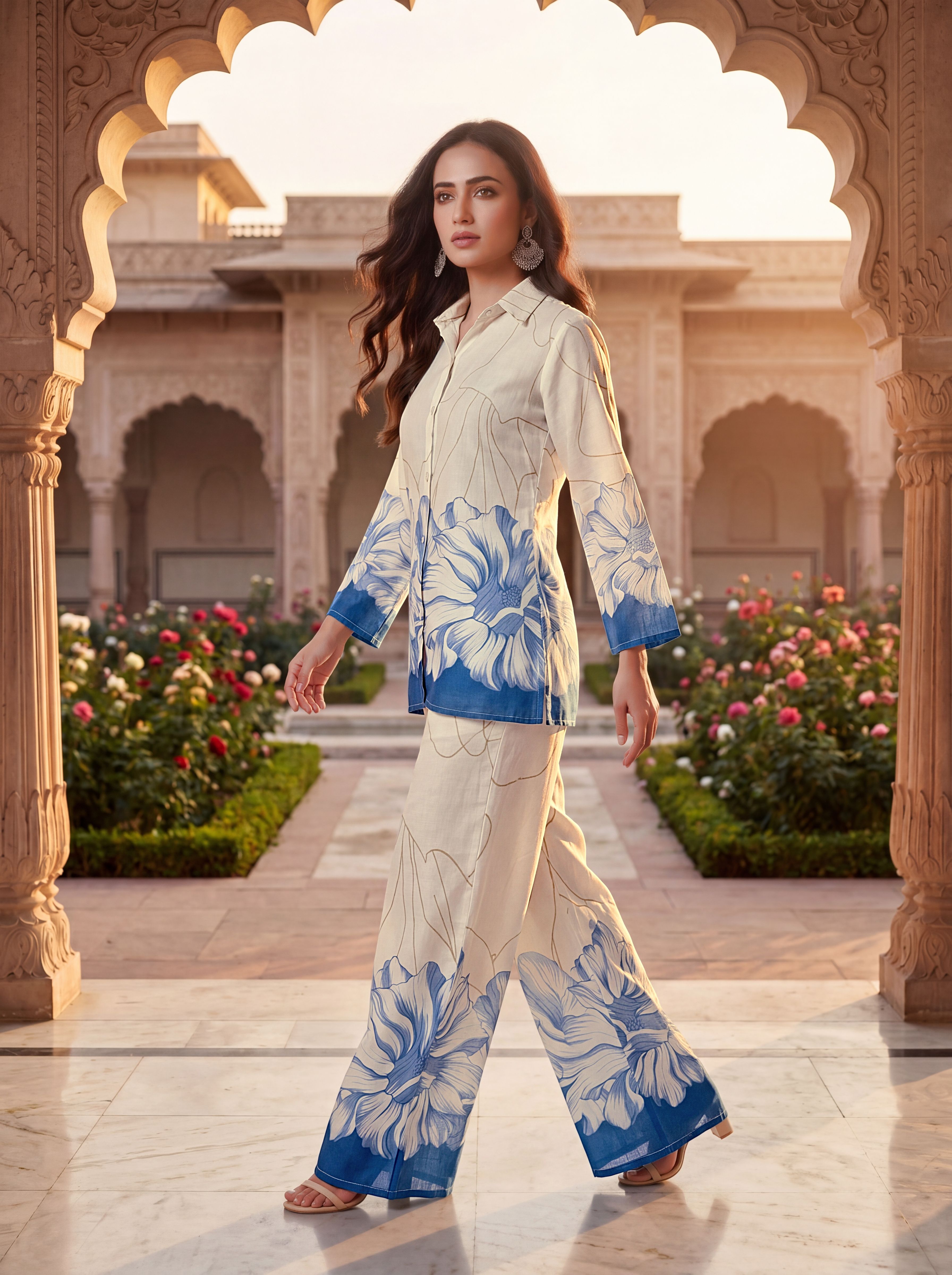 kurvaya Shirt Palazzos Co-ords Set-picture-15