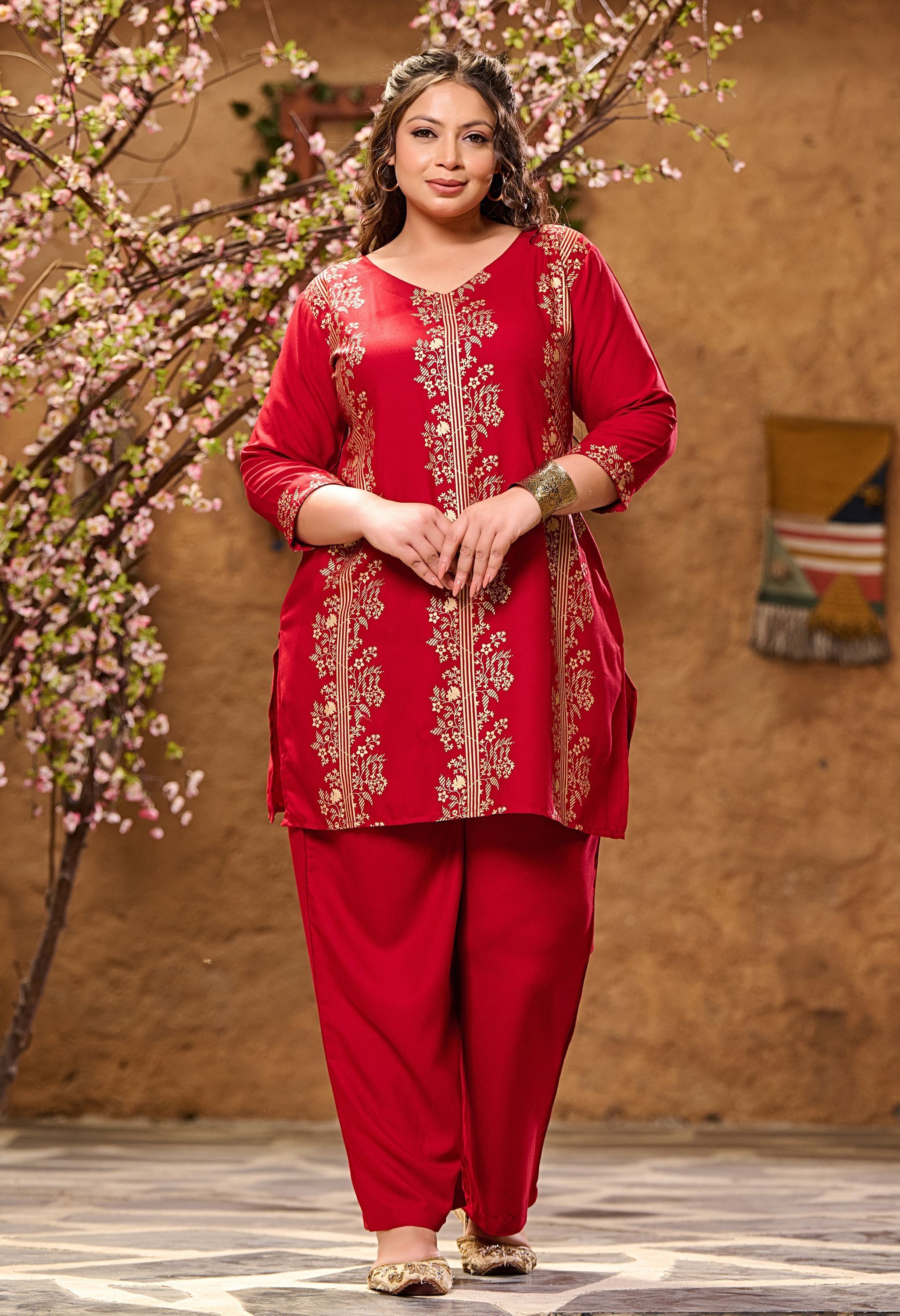 prettyplus by desinoor.com Tunic Pant Co-ords Set-picture-9