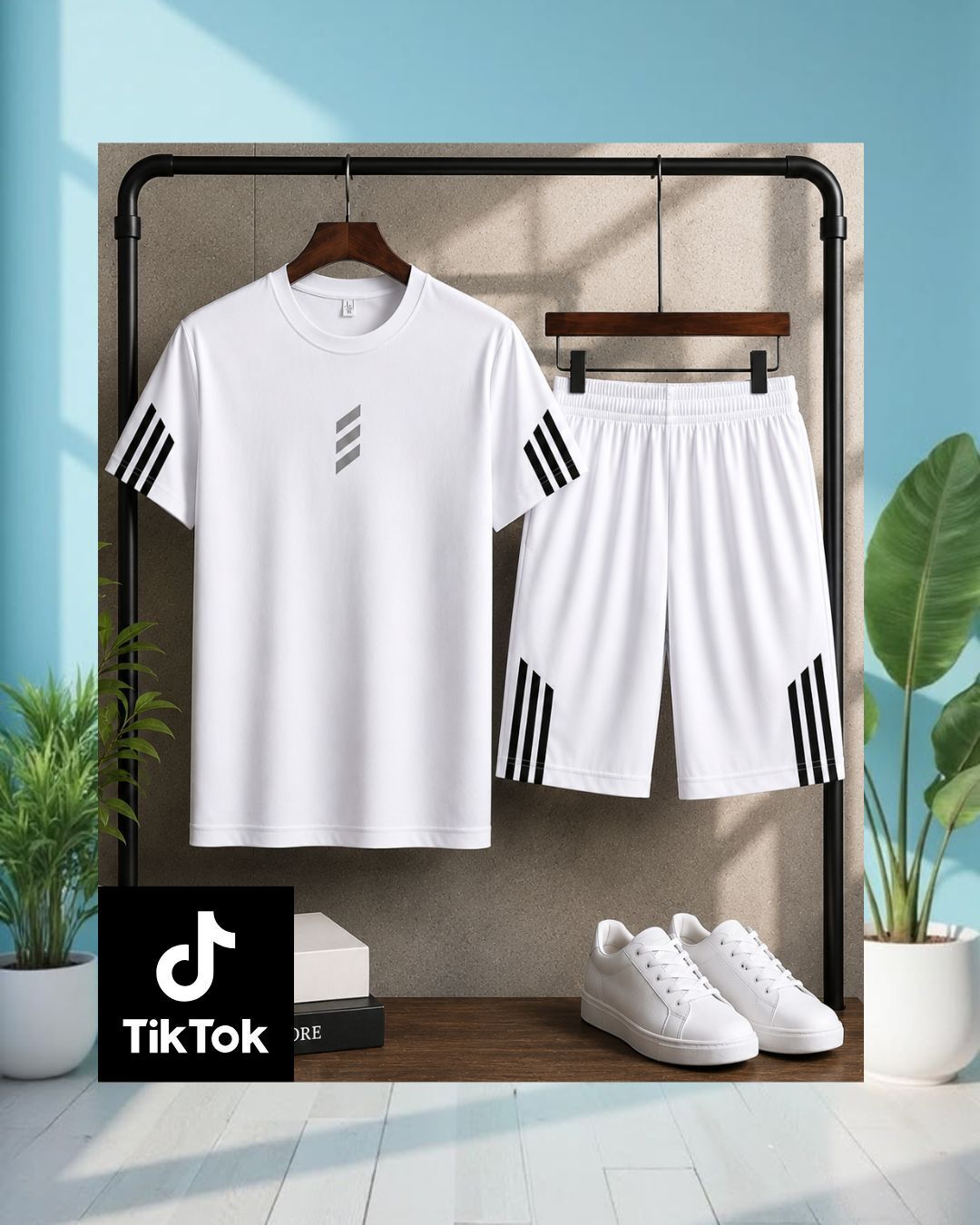 Tshirt Regular Shorts Co-ords Set-image-12