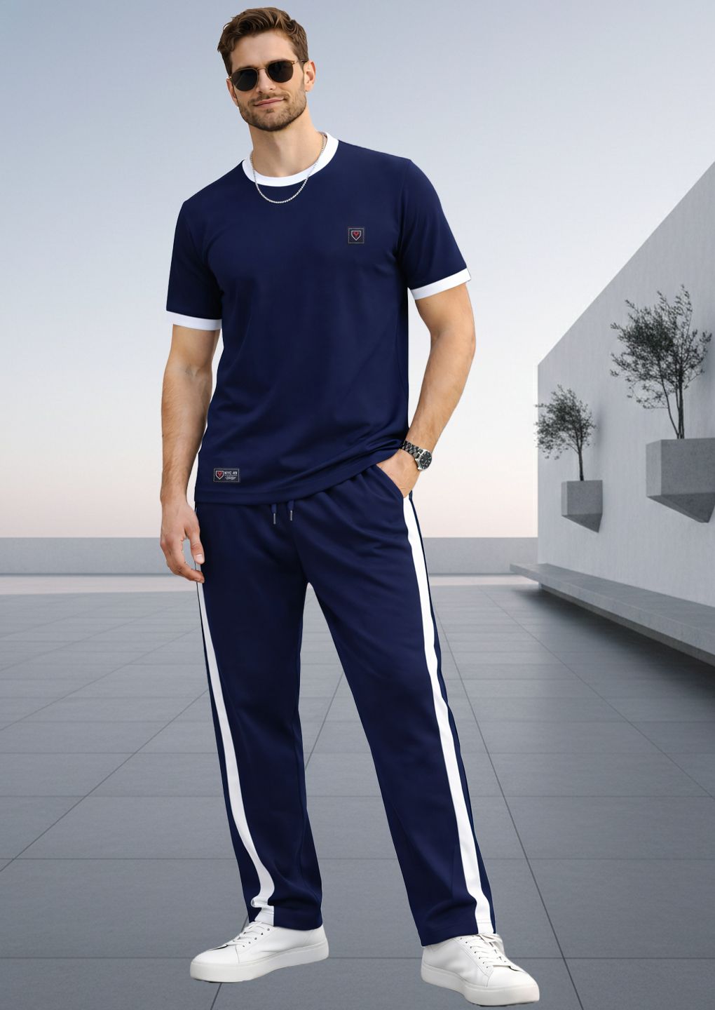 yazole Solid Men Track Suit-picture-12