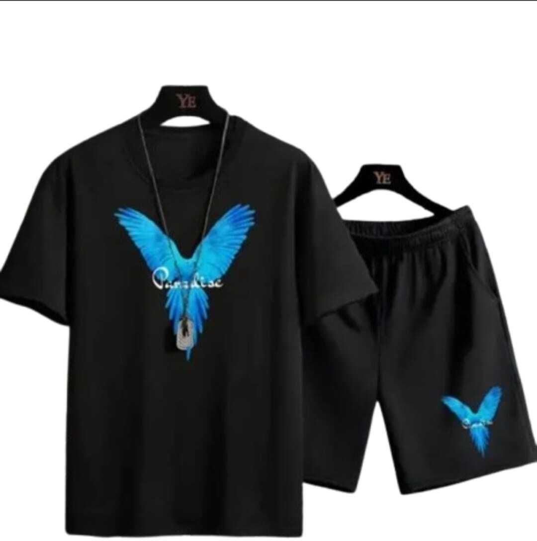 Tshirt Regular Shorts Co-ords Set-image-3