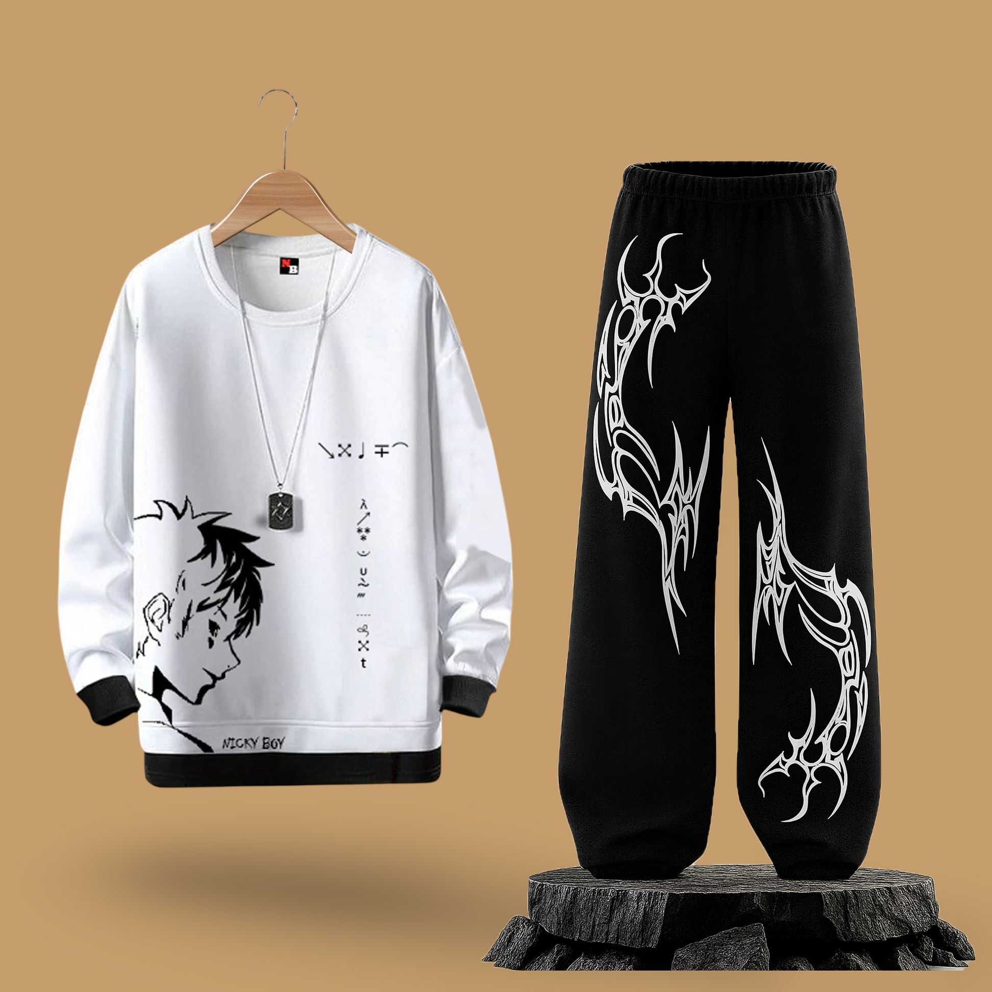 nb nicky boy Tshirt Pant Co-ords Set-picture-43