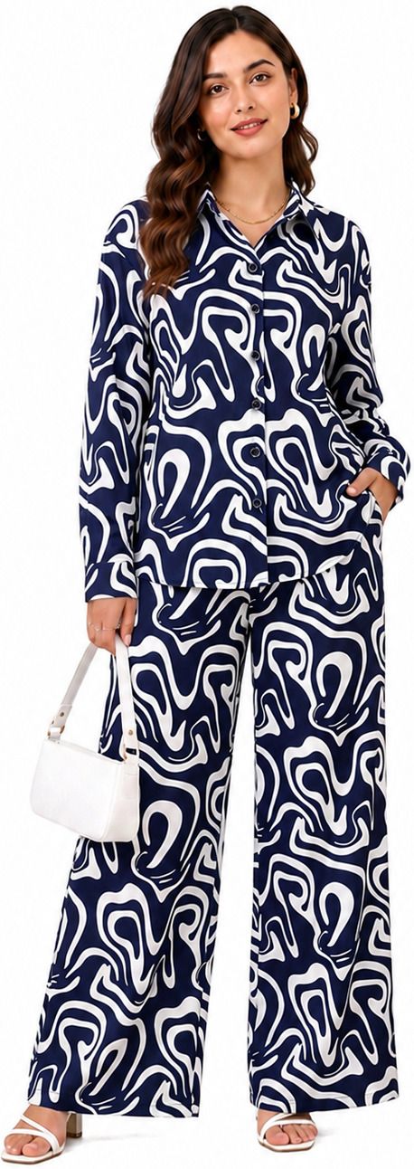 serenaire Shirt Palazzos Co-ords Set-picture-37