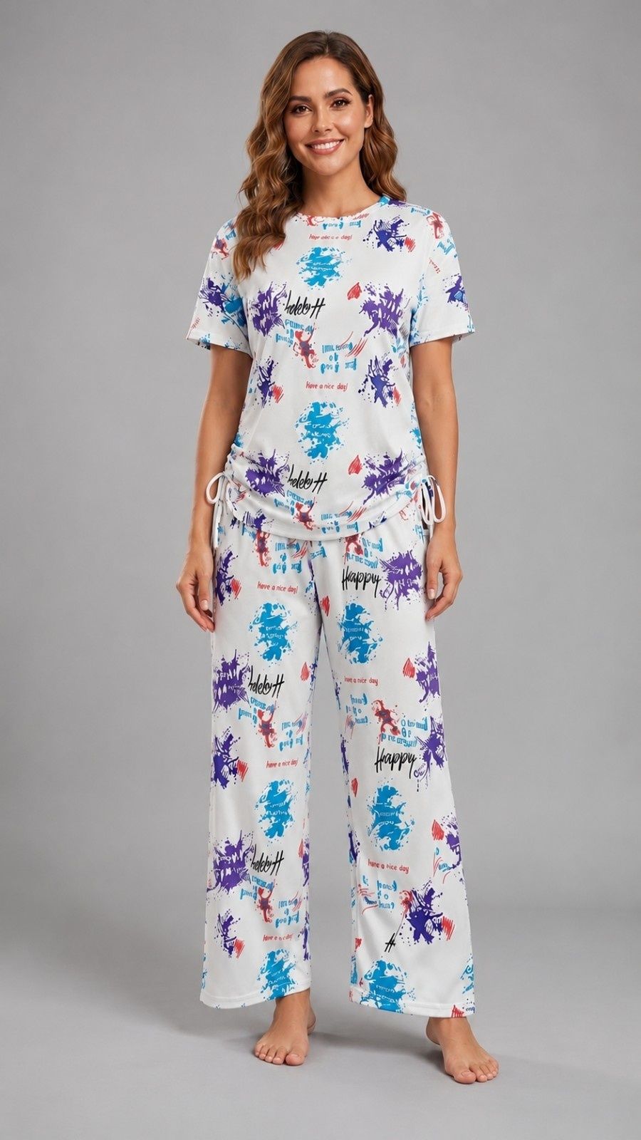 neysa Tshirt Palazzos Co-ords Set-picture-1