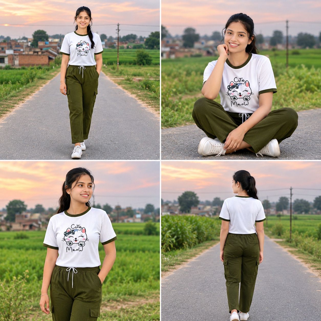 Tshirt Pant Western Set-image-22
