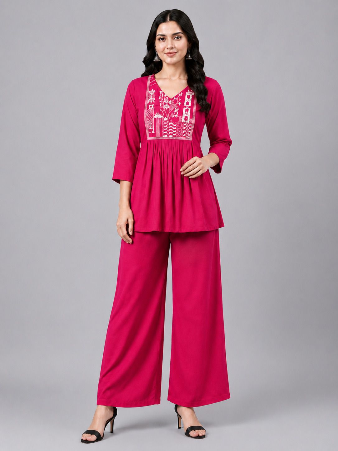 generic Top Palazzos Co-ords Set-picture-1