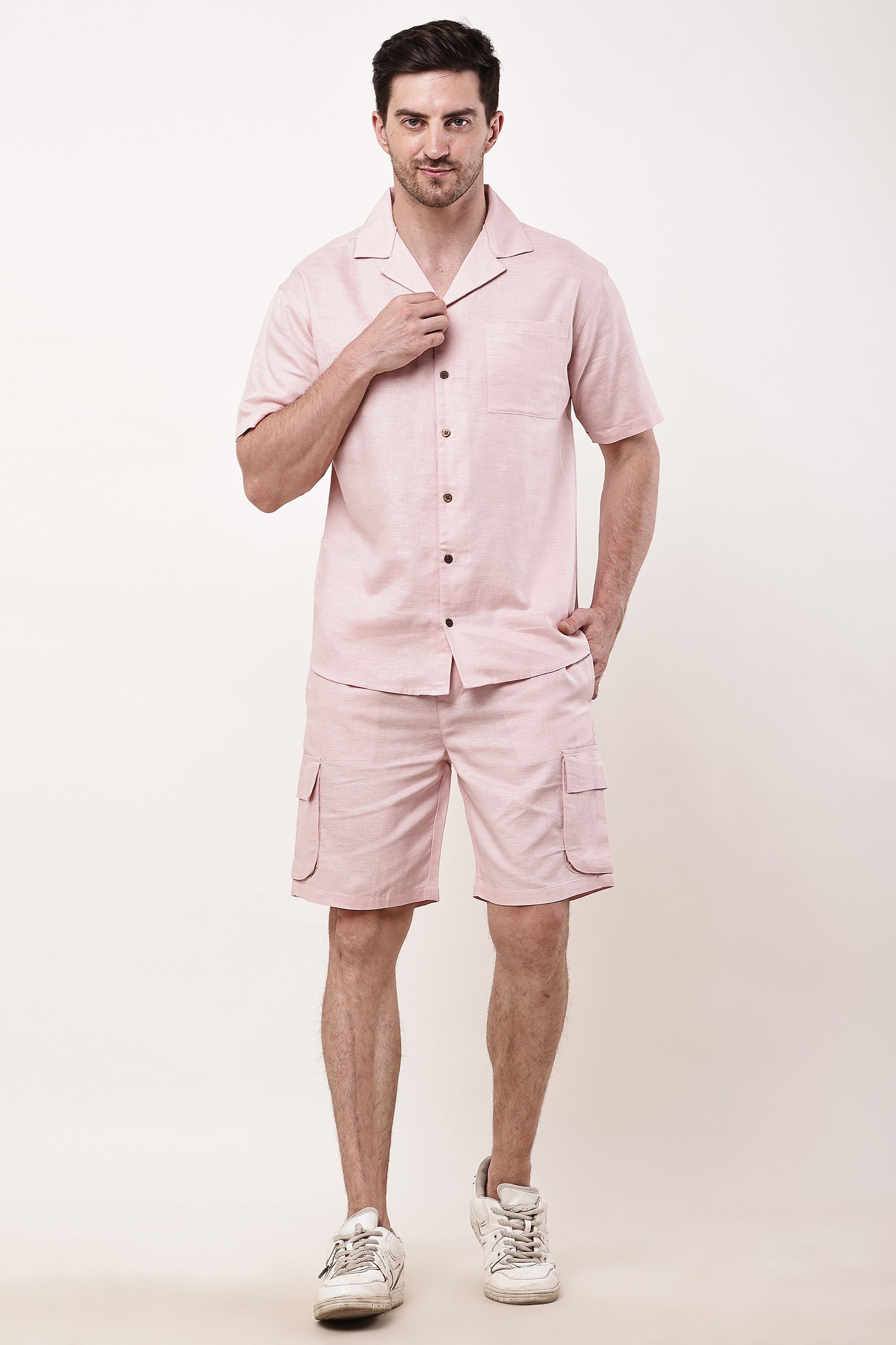 clothink india Shirt Regular Shorts Co-ords Set-picture-17