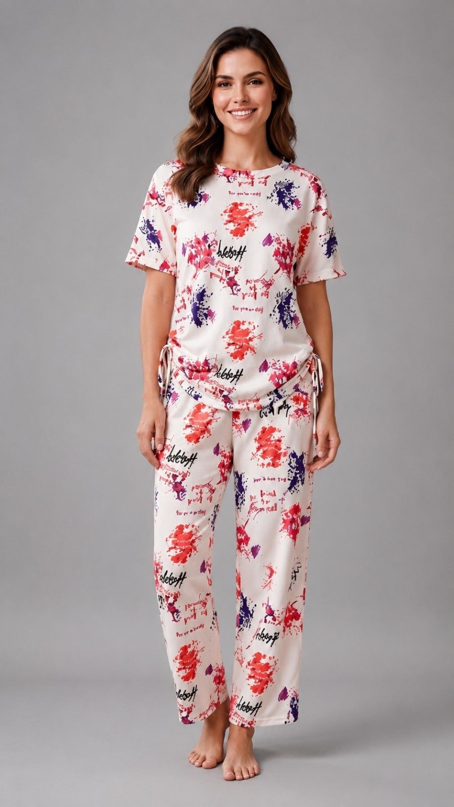 neysa Tshirt Palazzos Co-ords Set-picture-0