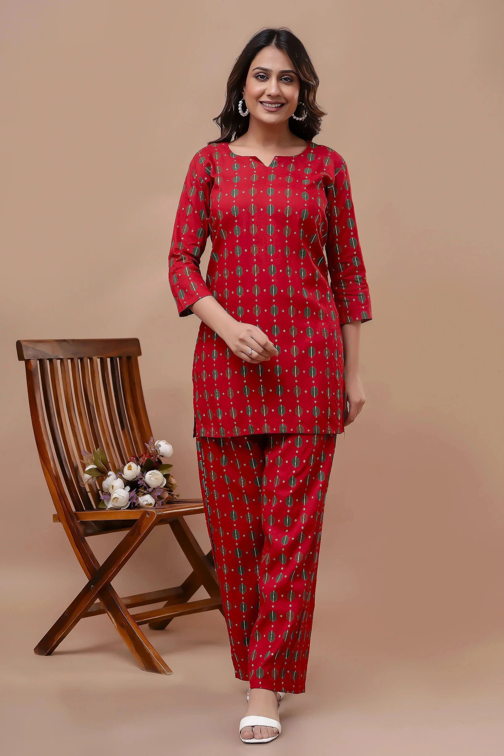 madfury Top Palazzos Co-ords Set-picture-3