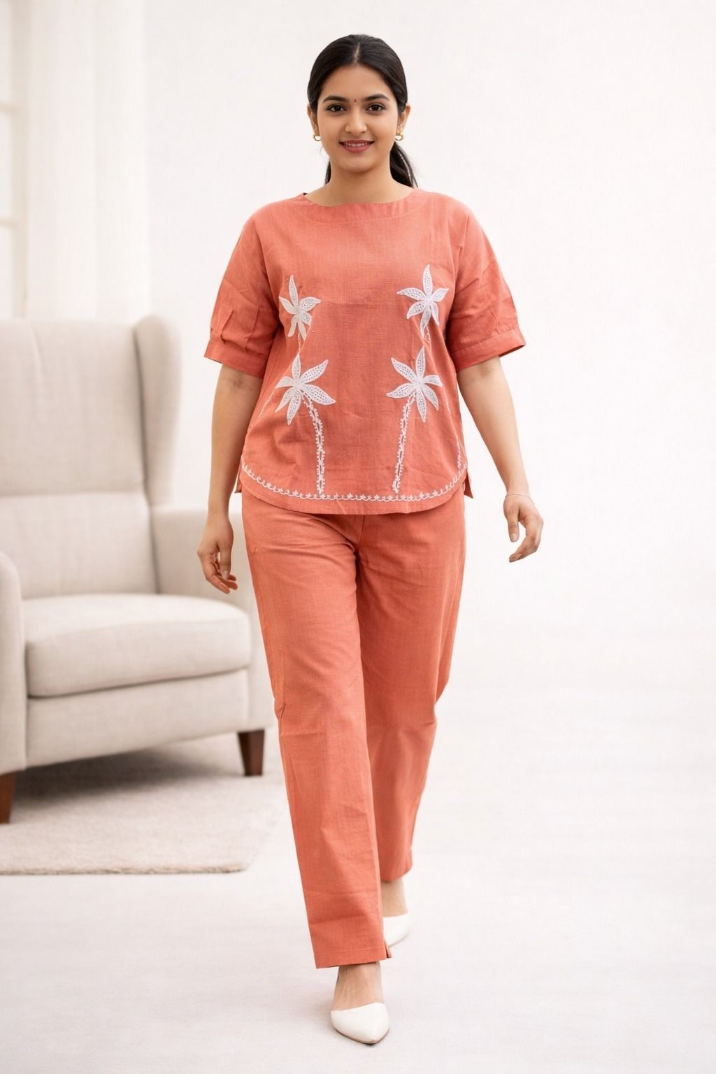 wiora Top Palazzos Co-ords Set-picture-19