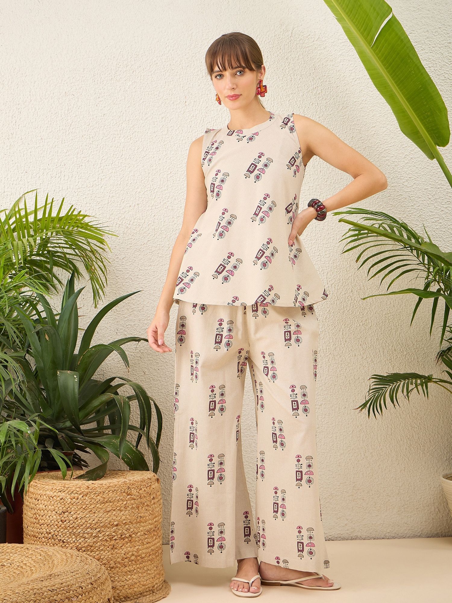 Top Palazzos Co-ords Set-image-38