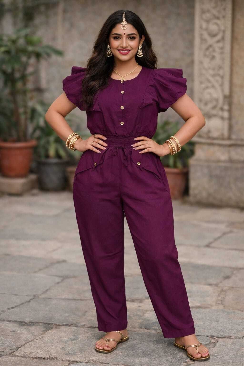 nihal Solid Women Jumpsuit-picture-1