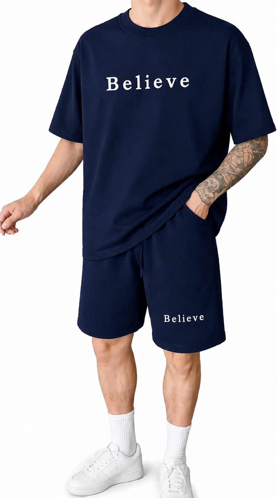 Tshirt Regular Shorts Co-ords Set-image-18