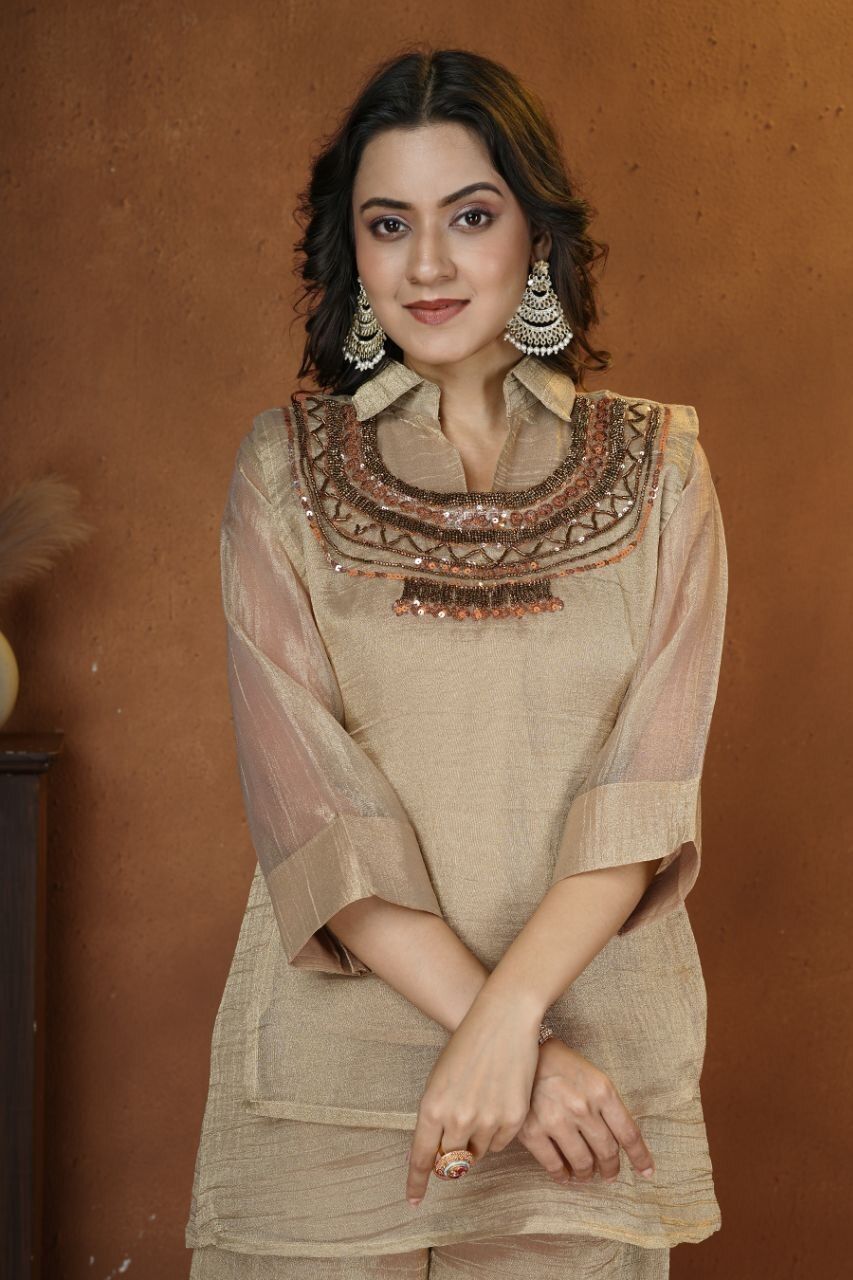 Tunic Palazzos Co-ords Set with Jacket-image-33