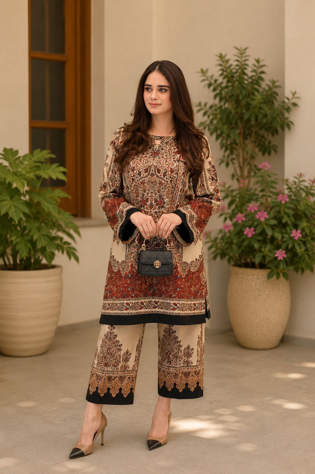 Tunic Palazzos Co-ords Set-image-24