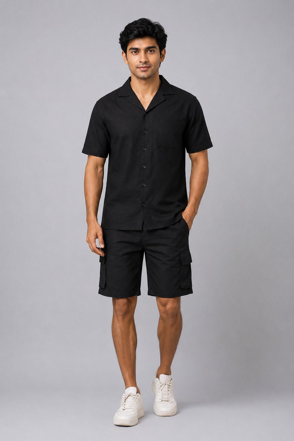 clothink india Shirt Regular Shorts Co-ords Set-picture-2