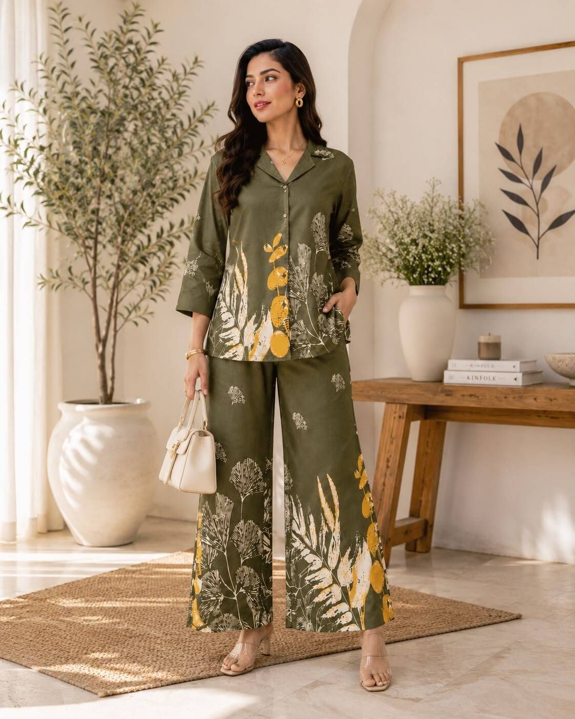 ashh creation Shirt Palazzos Co-ords Set-picture-41