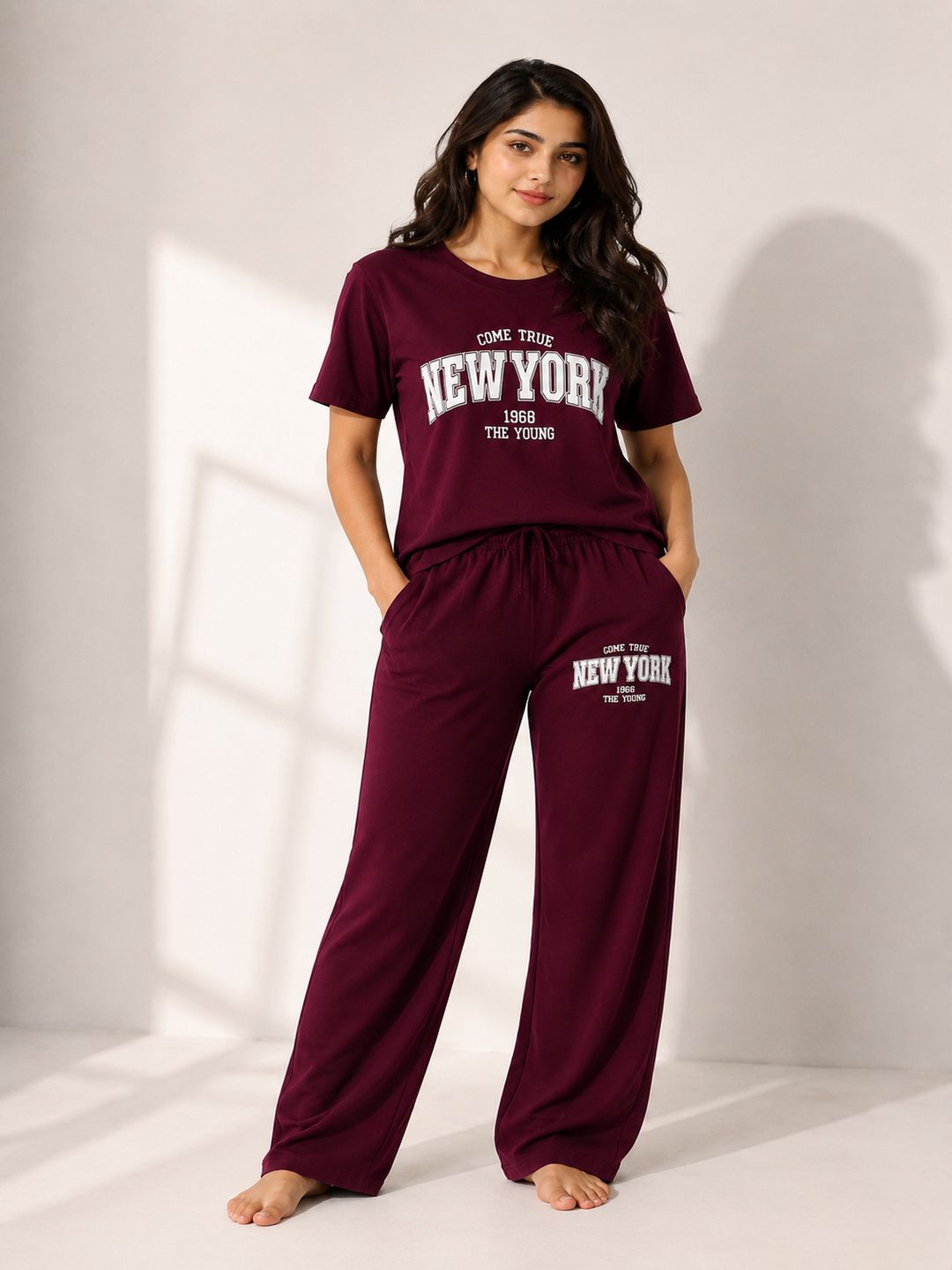 marc luarente Tshirt Palazzos Co-ords Set-picture-18