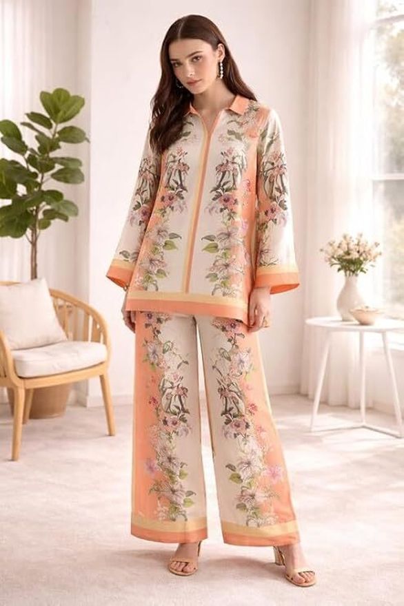 shivbaba enterprise Tunic Palazzos Co-ords Set-picture-27