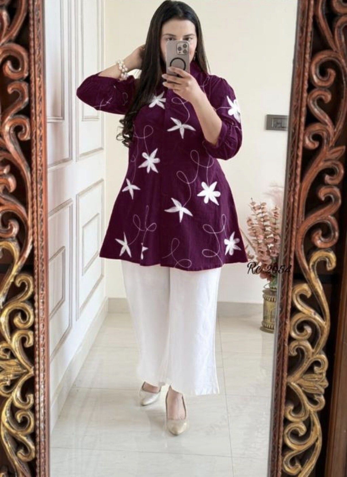 Top Palazzos Western Set-image-10