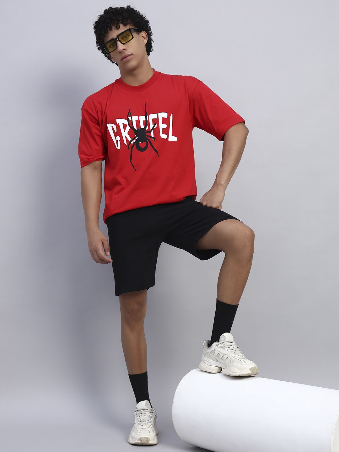 griffel Tshirt Regular Shorts Co-ords Set-picture-14