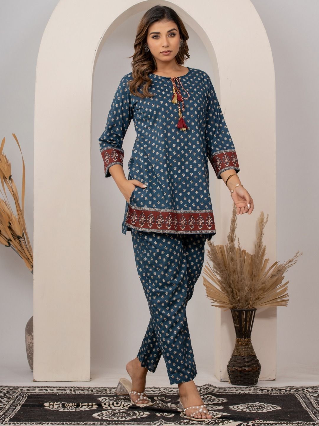 vedana Tunic Pant Co-ords Set-picture-1