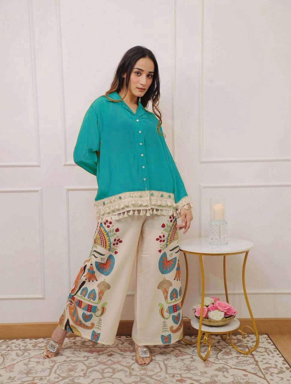 rutuenterpriseonline Top Palazzos Co-ords Set-picture-11