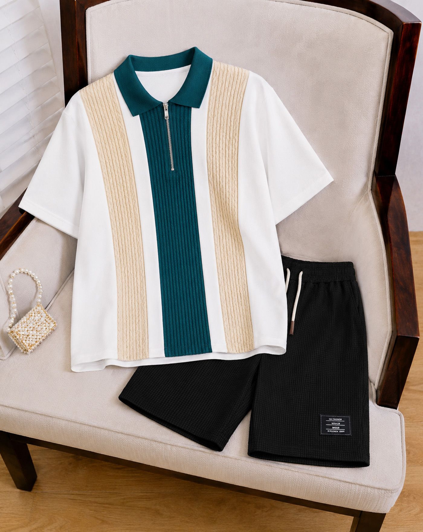 Tshirt Regular Shorts Co-ords Set-image-43