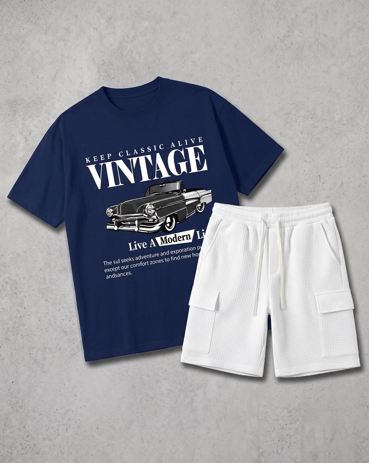 enitor Tshirt Regular Shorts Co-ords Set-picture-18