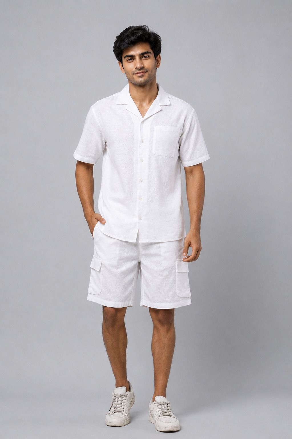 clothink india Shirt Regular Shorts Co-ords Set-picture-7