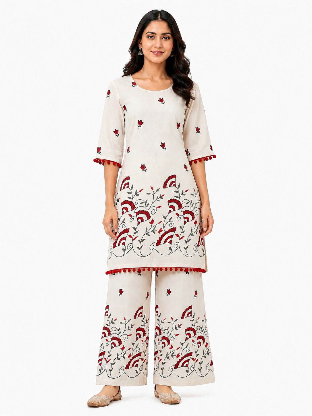 Tunic Palazzos Co-ords Set-image-37