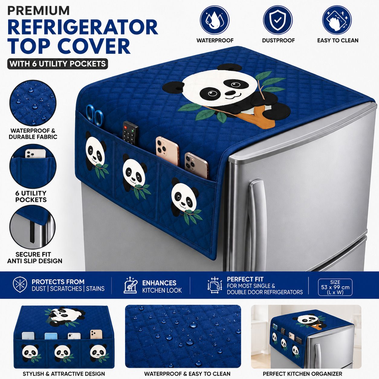 gautam textile hub Refrigerator Cover-picture-48