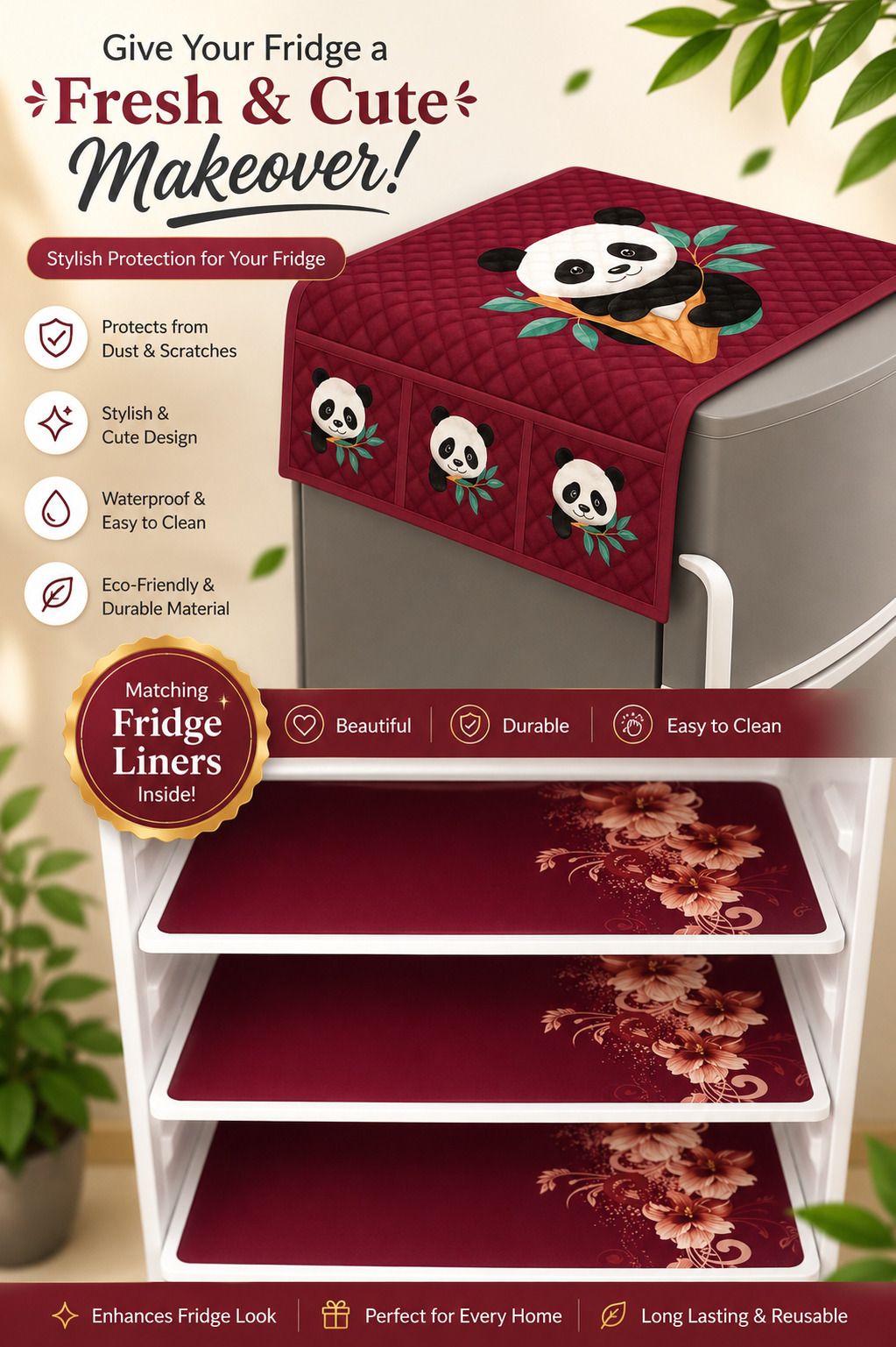 nikita enterprise Refrigerator Cover-picture-23
