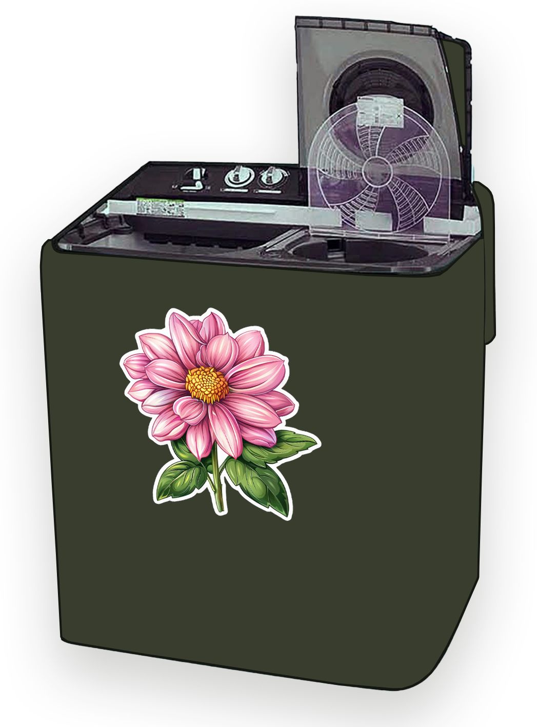 amodori Semi-Automatic Washing Machine Cover for 7 to 8 Kg-picture-2