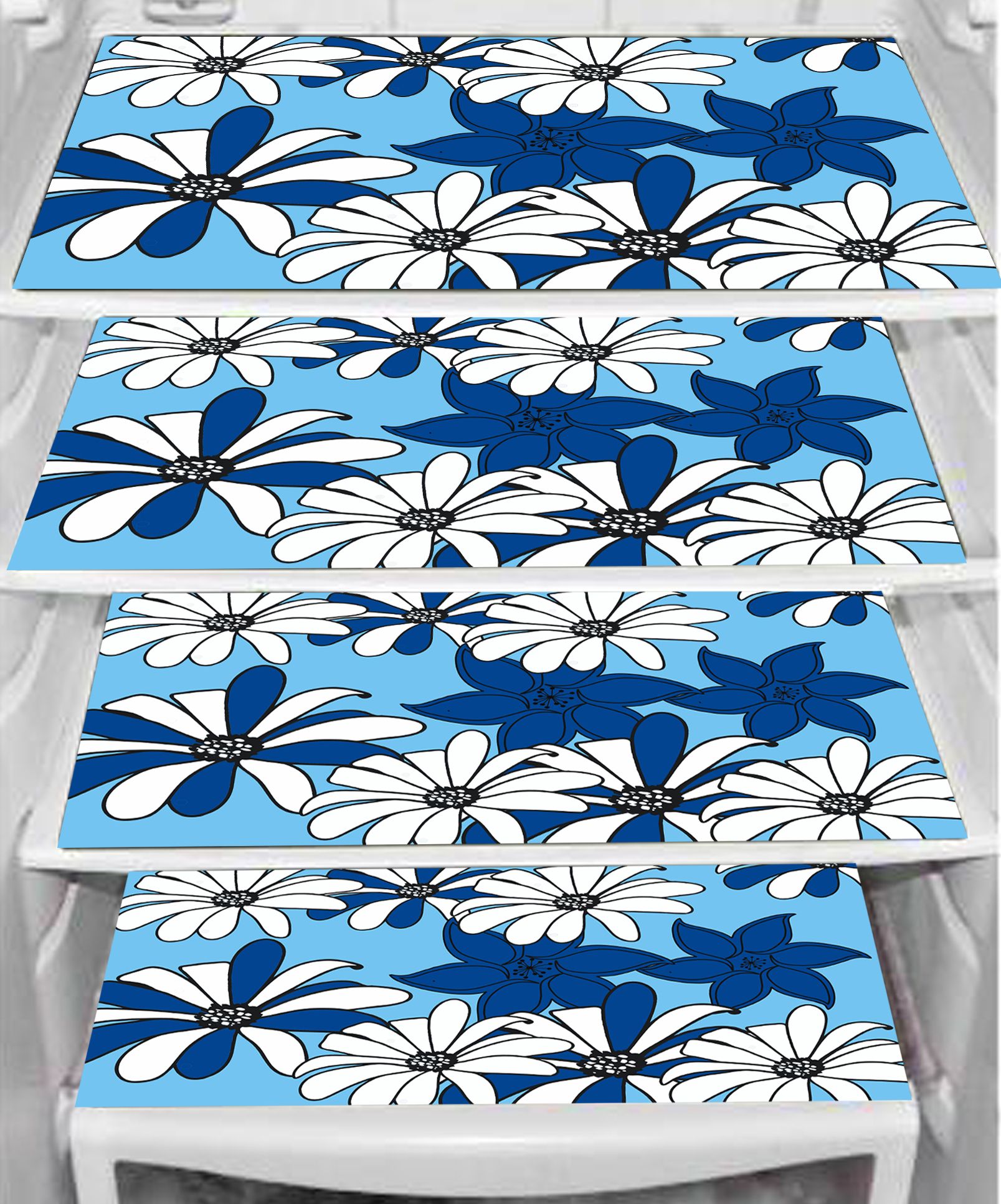 Plastic (Pack of 4) Fridge Mats For Fridge Door Shelf-image-35