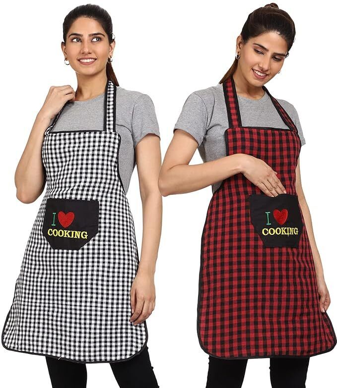 Cotton Home Use Apron - Free Size-image-7