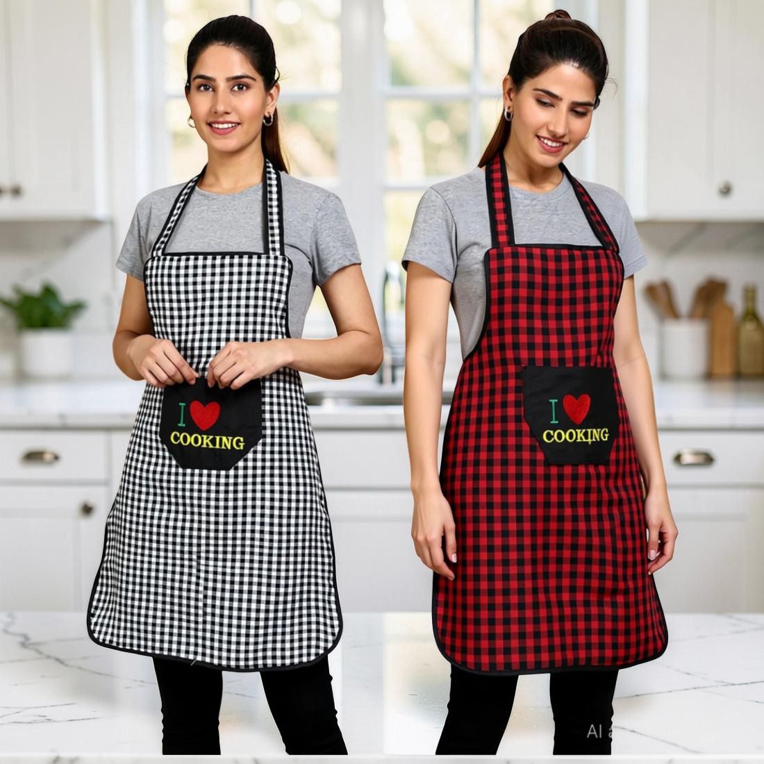 ashmakam Cotton Chef's Apron - Free Size-picture-14