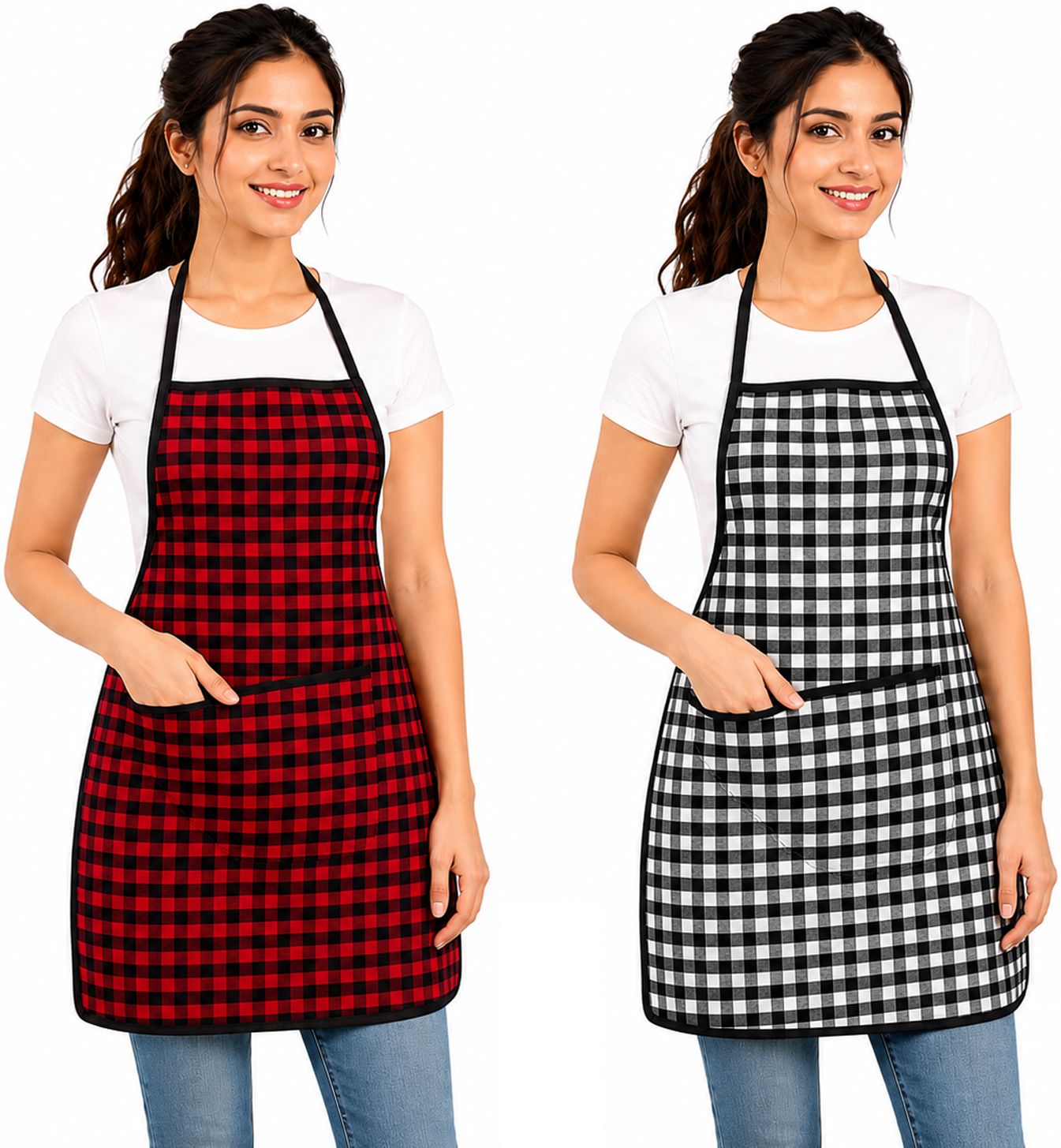 cozyme Cotton Home Use Apron - Free Size-picture-22