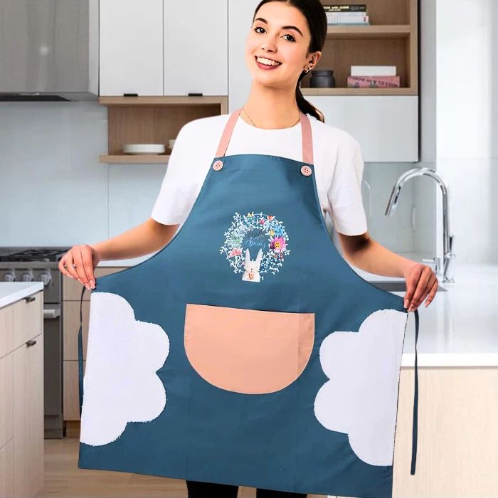 ashmakam Polyester Chef's Apron - Free Size-picture-28