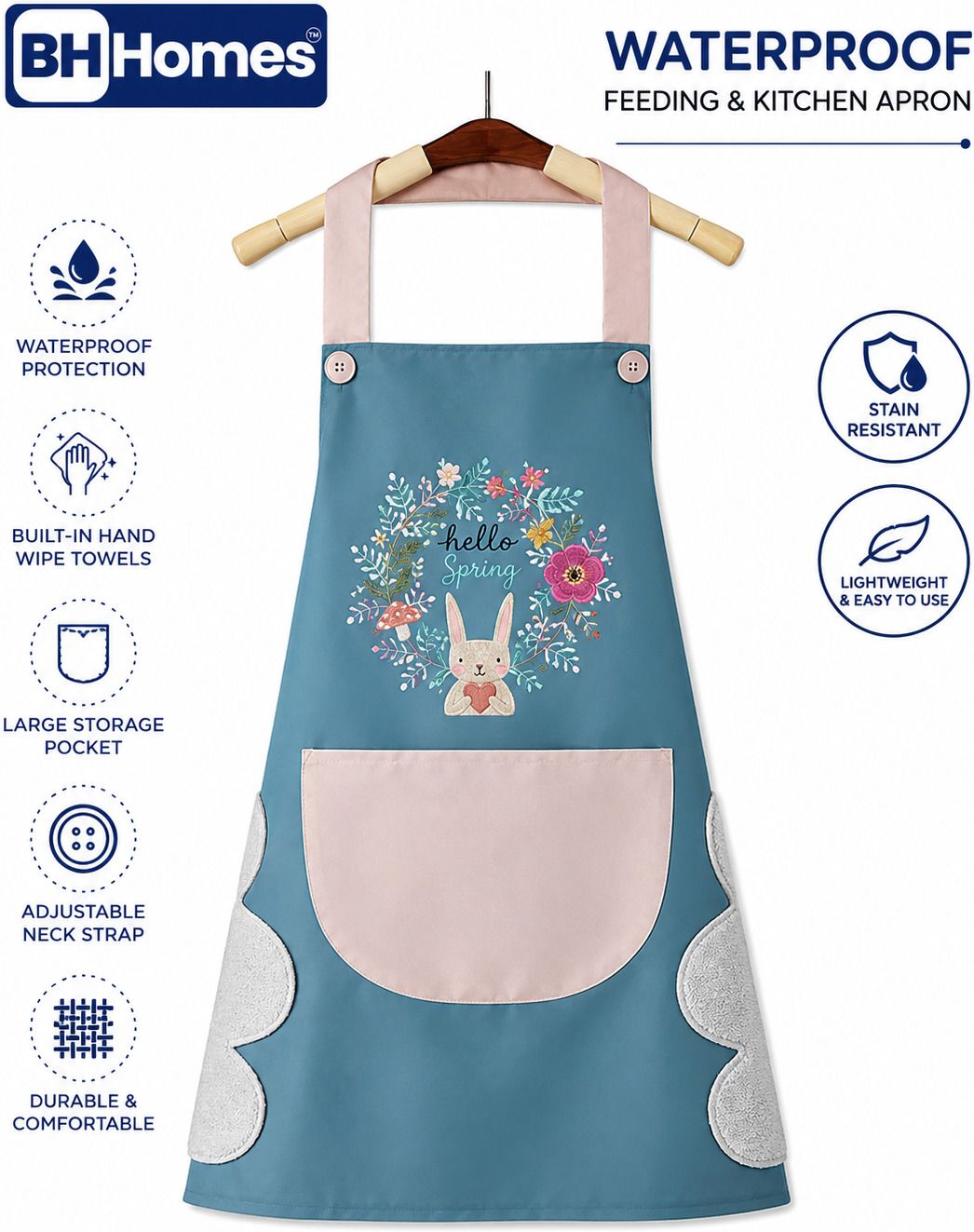 oasis Cotton Home Use Apron - Free Size-picture-0