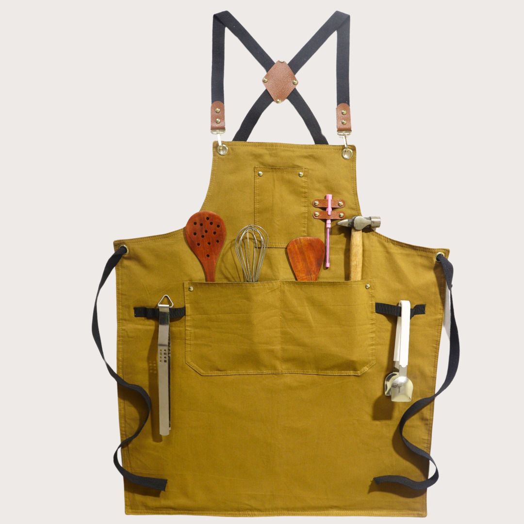 Cotton Chef's Apron - Free Size-image-9