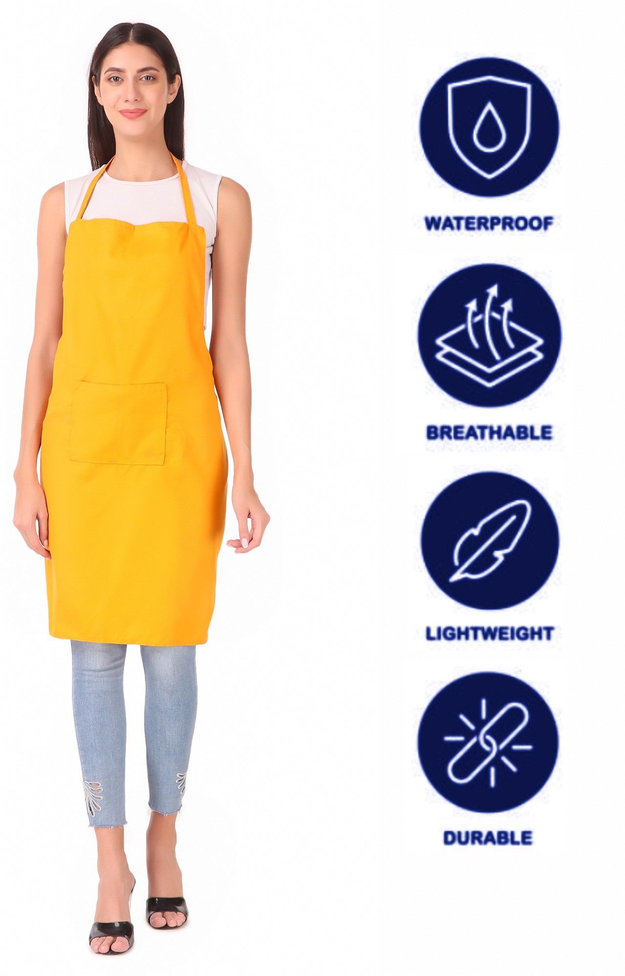 kodenipr club Polyester Home Use Apron - Free Size image 1