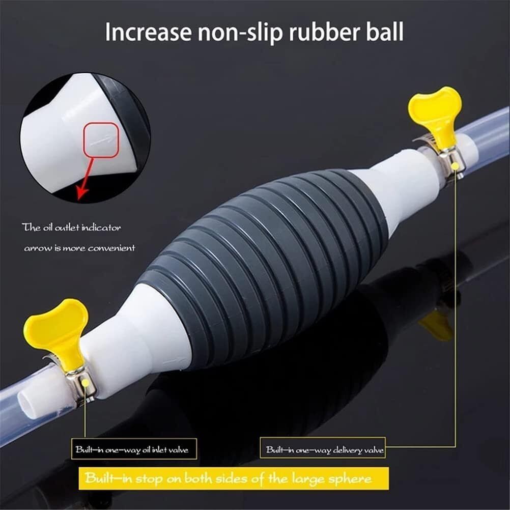 vedvit Fuel Transfer Pump Gasoline Siphone Hose, Portable Siphon Pump Magnetic Aquarium Cleaner-picture-8