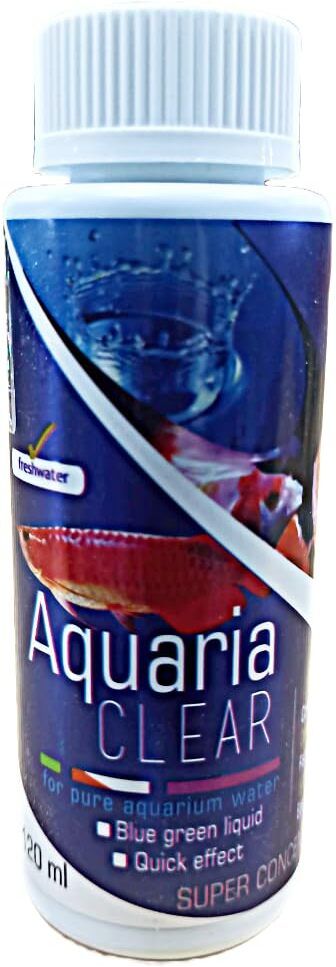 Aquarium Remedies Aqua Clear for Crystal Clear Water | Aquaria Clear 120ML Solvent Aquarium Cleaner