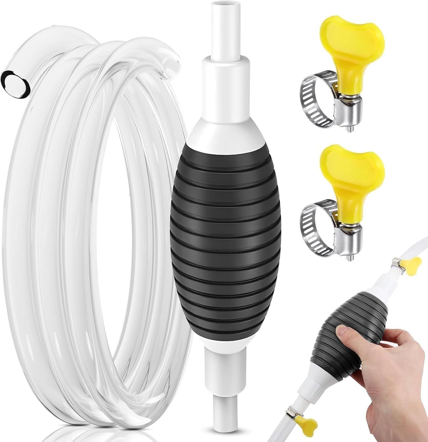 Fuel Transfer Pump | Fuel Transfer Pipe -for Diesel -Siphone Hose,Petrol Magnetic Aquarium Cleaner