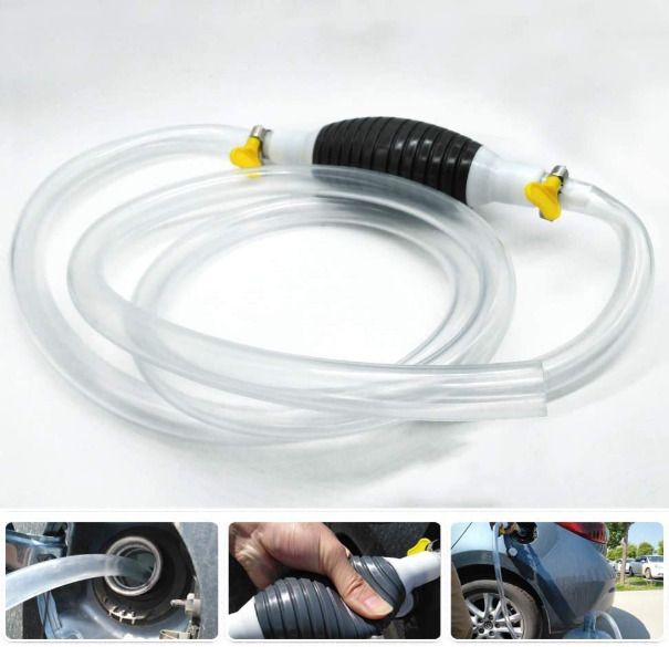 malbec Portable Manual Fuel Transfer Pump Kit for Petrol Diesel Oil Water Aquarium Use Solvent Aquarium Cleaner-picture-28
