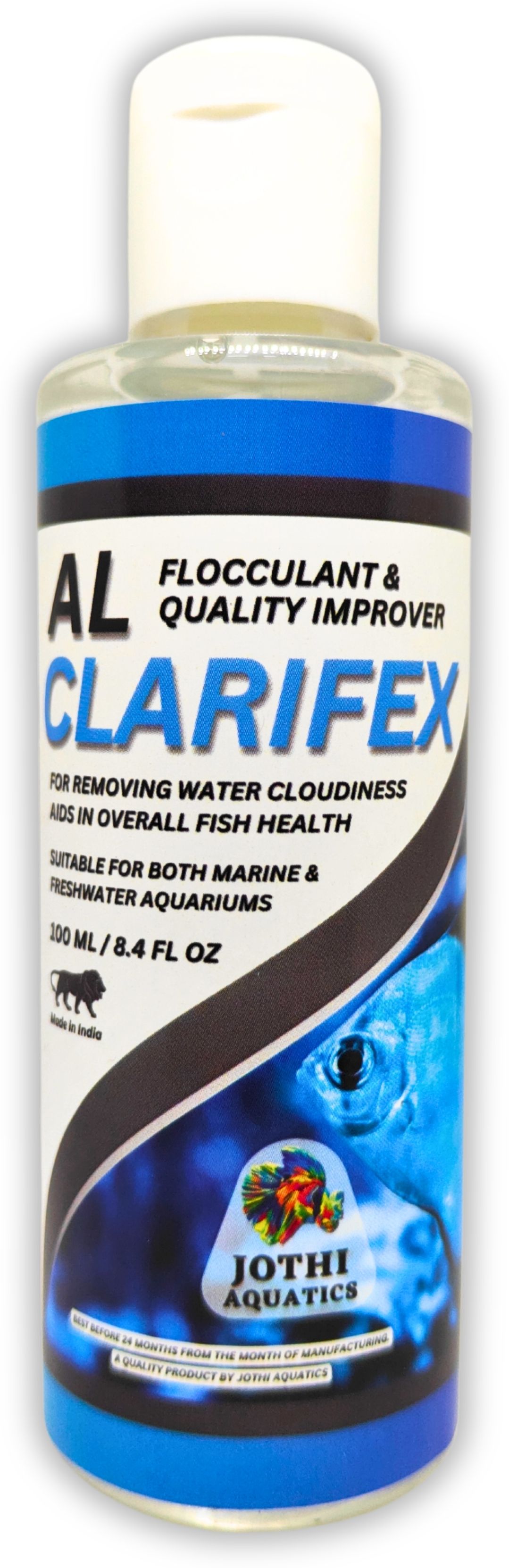 jothi aquatics AL Clarifex Aquarium Water Cleaner & Clarifier | Cloudiness Remover 120ml Solvent Aquarium Cleaner-picture-23