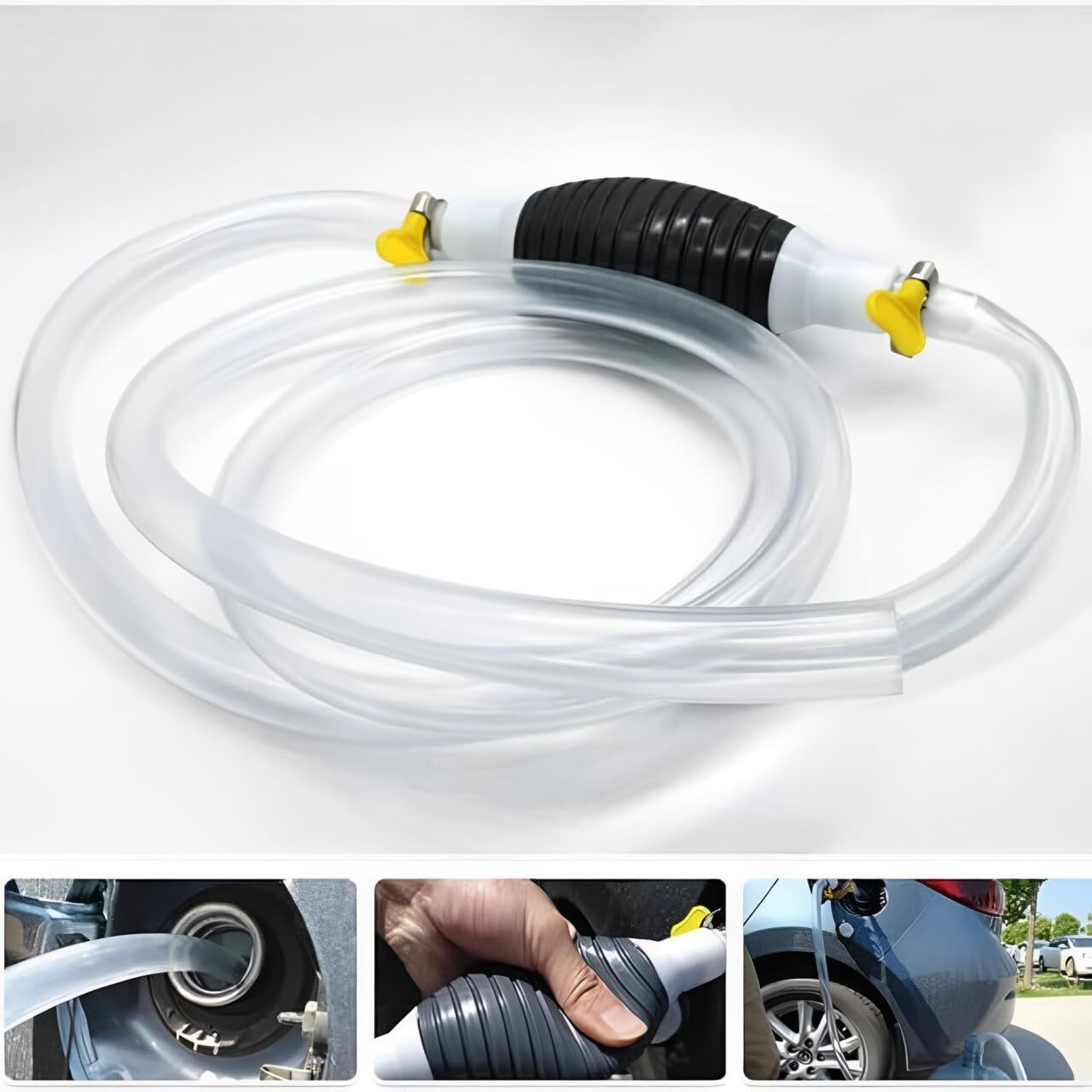 ziodic Portable Manual Car Fuel Transfer Pump for Petrol, Diesel, Oil, Liquid, Water Electrical Aquarium Cleaner-picture-38